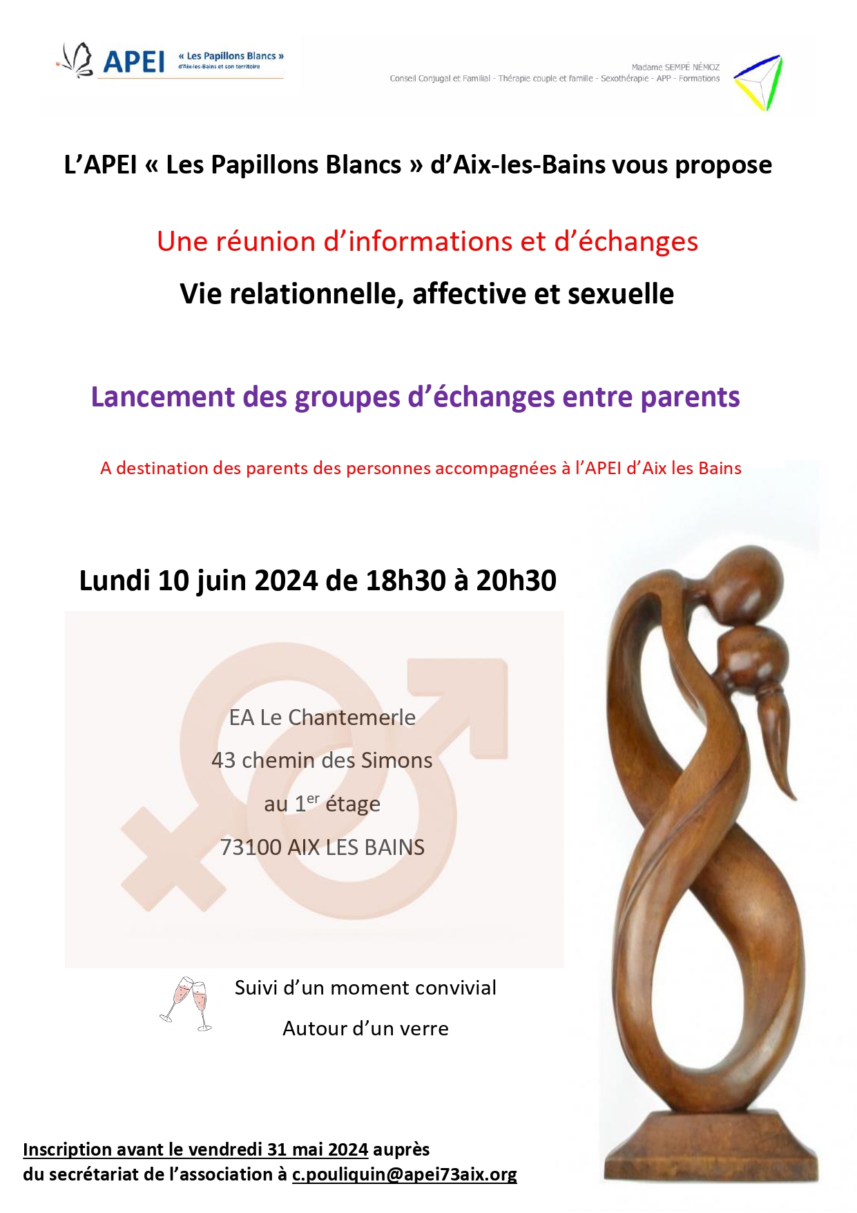 Affiche vie sexuelle et relation affective